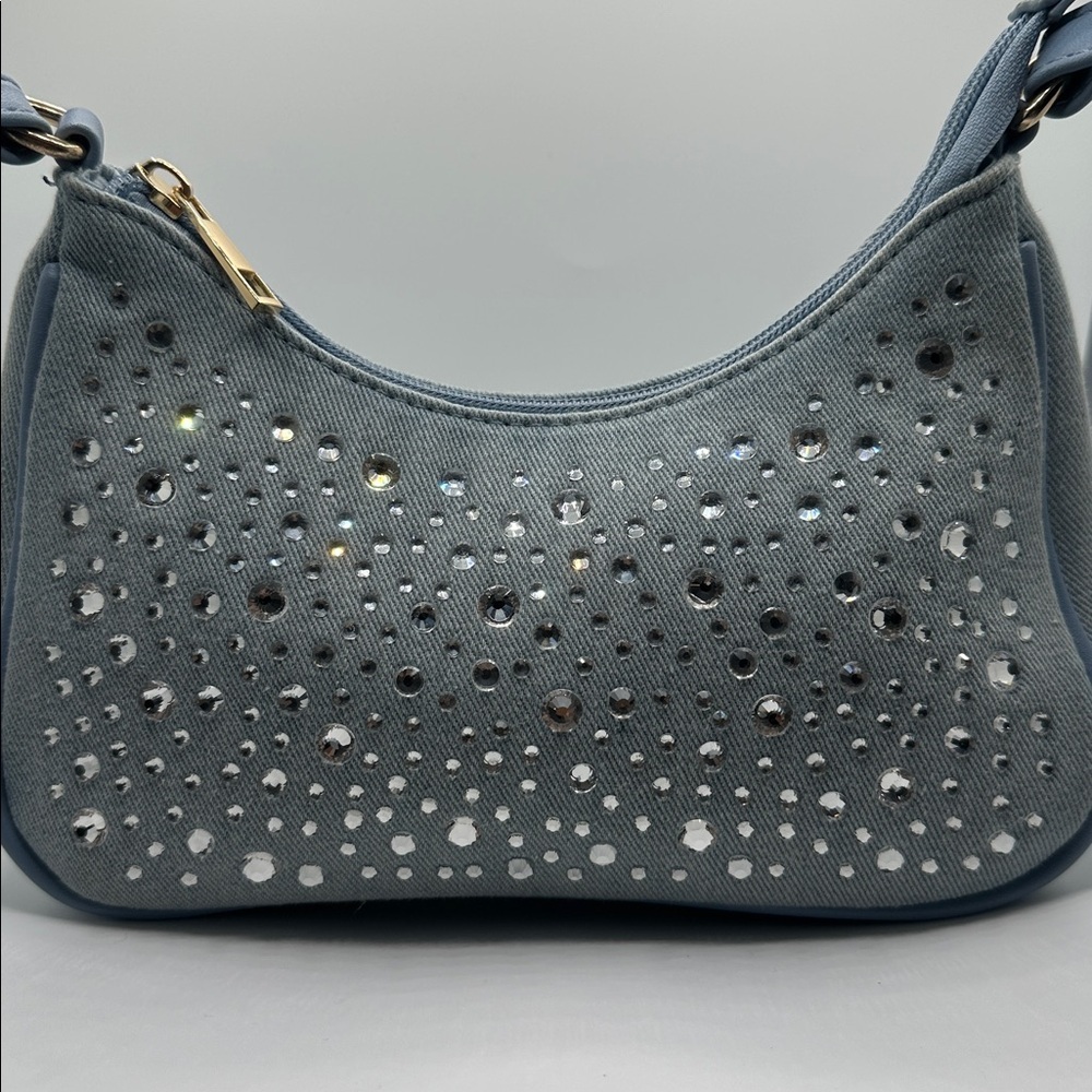 Elegant blue Studded Women's Bag